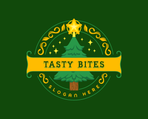 Celebration - Festive Christmas Tree logo design
