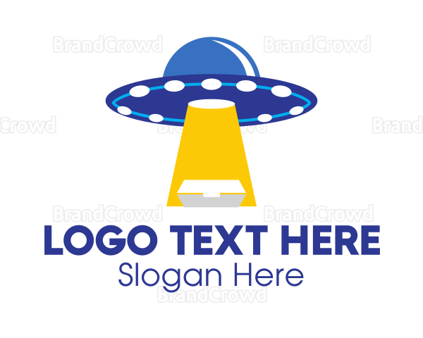 Alien Food Delivery Logo
