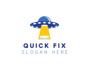 Alien Food Delivery logo design