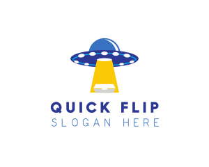 Alien Food Delivery logo design