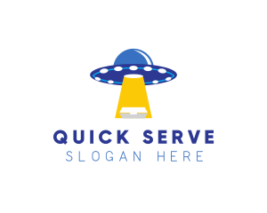 Alien Food Delivery logo design