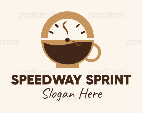 Coffee Mug Clock Logo