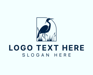 Heron - Heron Bird Nature logo design