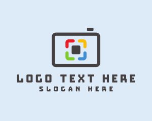 Vlogger - Digital Camera Screen logo design