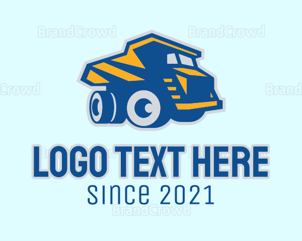 Construction Dump Truck Logo