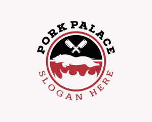 Spit Roast Barbecue logo design