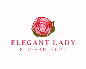 Lady Rose Beauty logo design