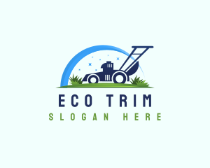 Lawn Mower Eco Maintenance logo design