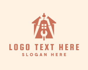 House - Industrial House Tools logo design