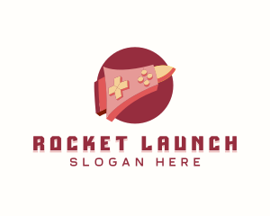 Console Controller Rocket logo design