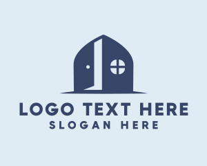 Blue - Home Property Door logo design