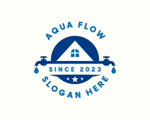 Hydration - Water Faucet Plumbing logo design
