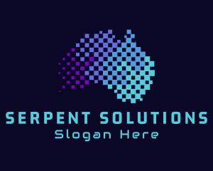 Australian Technology Pixels logo design