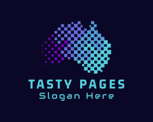 Australian Technology Pixels logo design
