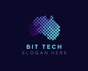 Australian Technology Pixels logo design