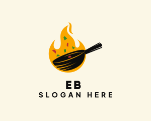 Cooking Frying Pan Logo