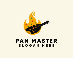 Cooking Frying Pan logo design