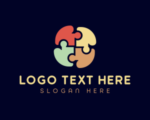 Toy Store - Jigsaw Puzzle Learning logo design