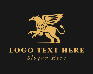 Mythical Creature - Gold Griffin Company logo design