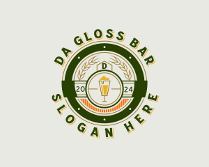 Hipster Beer Pub logo design