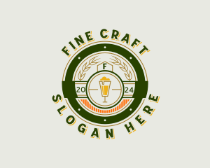 Hipster Beer Pub logo design