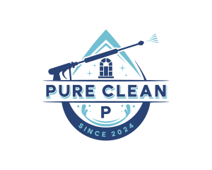 Pressure Washing Sanitation logo design