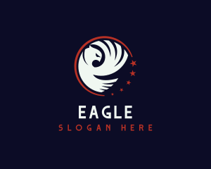 Patriotic Eagle Aviary logo design