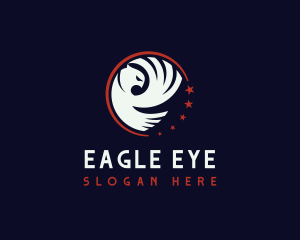 Patriotic Eagle Aviary logo design