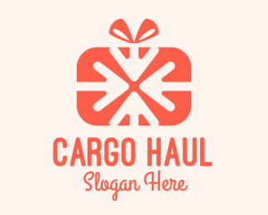 Pink Gift Delivery logo design