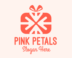 Pink Gift Delivery logo design