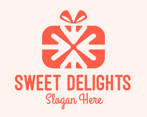 Pink Gift Delivery logo design