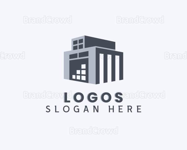 Storage Warehouse Building Logo