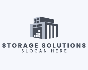 Warehousing - Storage Warehouse Building logo design