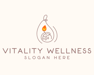 Candlelight Wellness Spa logo design