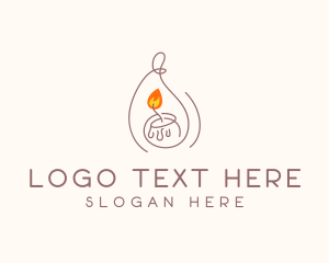 Candlelight Wellness Spa logo design