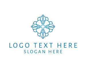 Fashion Designer - Elegant Floral Pattern logo design