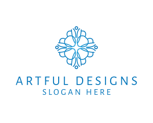 Elegant Floral Pattern logo design