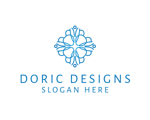 Elegant Floral Pattern logo design