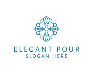 Elegant Floral Pattern logo design