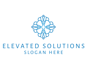 Elegant Floral Pattern logo design