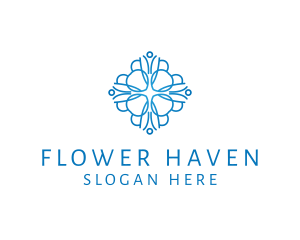 Elegant Floral Pattern logo design