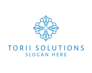 Elegant Floral Pattern logo design