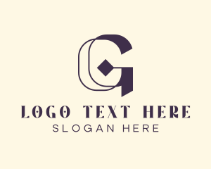 Modern Business Letter G logo design