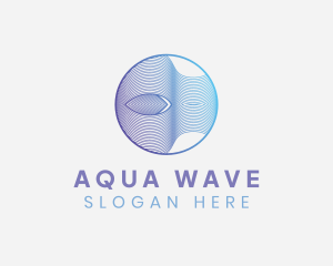 Circle Wave Line Business logo design