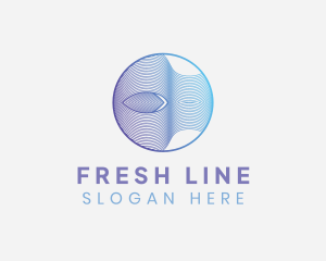 Circle Wave Line Business logo design