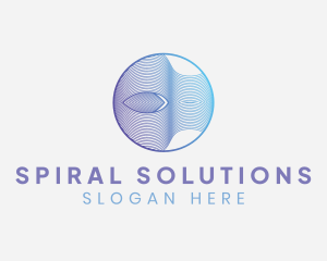 Circle Wave Line Business logo design