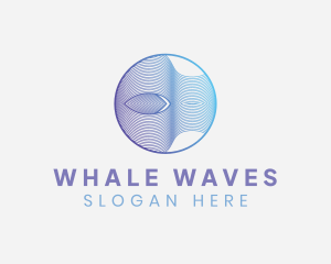 Circle Wave Line Business logo design