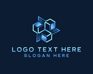 Artificial Intelligence - Modern Cube Media logo design