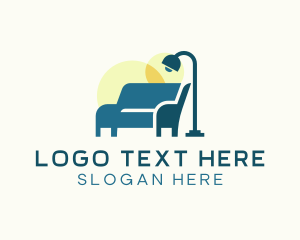 Chair - Sofa Fixture Lamp logo design