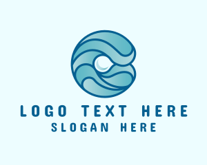 Ocean Pearl Wave Logo